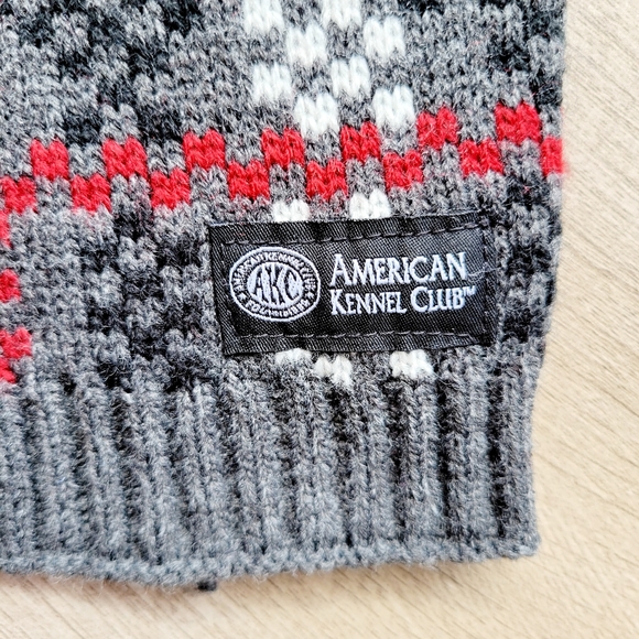 AKC plaid turtleneck dog sweater size medium - Picture 3 of 5